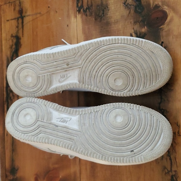 All White Nike Air Force 1’s Mens Sneakers, Men's Shoes - Size 9.5 - Picture 8 of 12